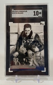 Ted Williams SGC 10 Gem Mint Graded Slab 2014 Topps Stadium Club #133 Baseball Card