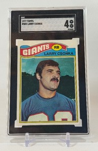 Larry Csonka SGC 4 VG-EX Graded Slab 1977 Topps #505 Vintage Football Card