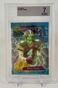 Brett Favre Beckett 7 Near Mint Graded Slab #56 Football Card