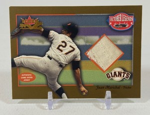 Juan Marichal Game-Worn Jersey 100 2002 Fleer October Legends Numbered 064100 Baseball Card