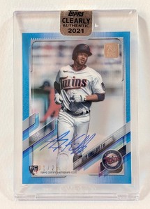 Alex Kirilloff Auto RC 25 Numbered 0125 BOOKEND 2021 Topps Clearly Authentic #CAA-AKI Rookie Minnesota Twins baseball Card