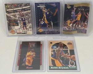 Kobe Bryant 5 Basketball Card Lot