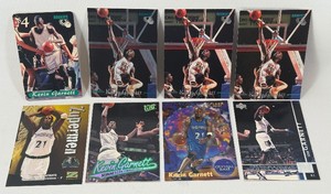 Kevin Garnett 8 Card Basketball Lot w Rookies and Inserts - Minnesota Timberwolves