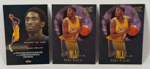 Kobe Bryant 3 Card Lot w 2 1996-97 Fleer Ultra All-Rookie Basketball Cards