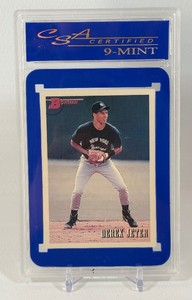 Derek Jeter RC 9 Mint Graded Slab 1993 Bowman #511 Rookie Baseball Card