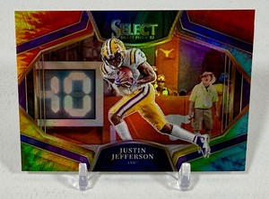 Justin Jefferson 25 Tie Dye2023 Select Draft Picks Snapshots #SN-19 Numbered 2325 Minnesota Vikings Football Card