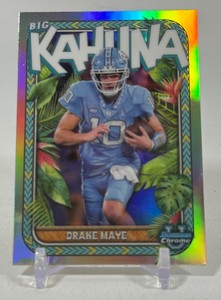 Drake Maye RC 2023 Bowman Chrome University #TBK-2 The Big Kahona Rookie Football Card