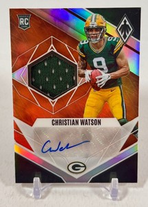 Christian Watson RPA Auto 149 2022 Phoenix #RJA-CW Numbered 149149 Green Bay Packers Rookie Football Card