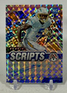 Josh Palmer Auto 2021 Mosaic Rookie Scripts #RS-29 Rookie Football Card