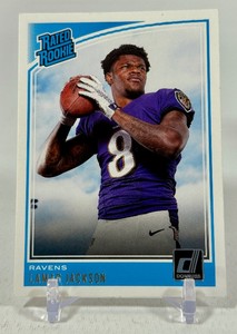 LaMar Jackson RC 2018 Donruss Rated Rookie #317 Football Card