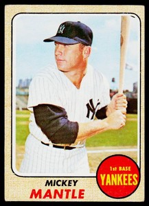 Mickey Mantle 1968 Topps #280 Vintage Baseball Card
