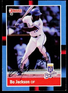 Bo Jackson Autographed 1988 Donruss #220 Baseball Card