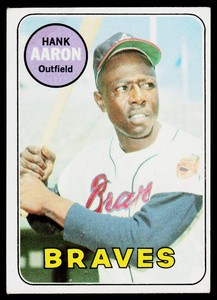 Hank Aaron 1969 Topps #100 Vintage Baseball Card