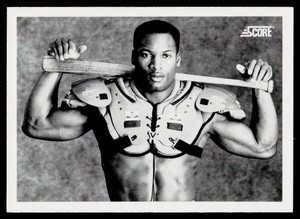 Bo Jackson 1990 Score #697 Iconic Shoulder Pads Baseball Card