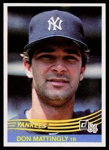 Don Mattingly RC 1984 Donruss #248 Vintage Rookie Baseball Card