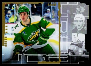 Brock Faber RC Gold Die Cut 2023 Upper Deck #UD3-7 Rookie Minnesota Wild Hockey Card