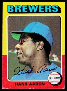 Hank Aaron 1975 Topps #660 Vintage Baseball Card