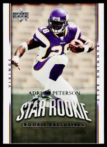 Adrian Peterson RC 2007 Upper Deck Star Rookie #279 Minnesota Vikings Football Card