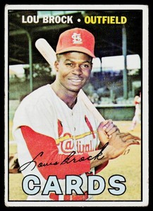 Lou Brock 1967 Topps #286 Vintage Baseball Card