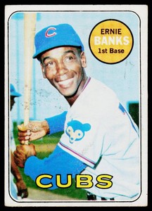 Ernie Banks 1969 Topps #20 Vintage Baseball Card