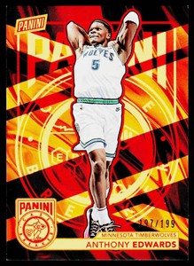Anthony Edwards 1992004 The National Panini Case Breaker #CB23 Numbered 197199 Minnesota Timberwolves Basketball Card