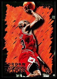 Michael Jordan 1996-97 Fleer Hardwood Leader #123 Basketball Card