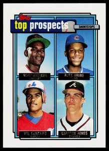 Chipper Jones Gold RC 1992 Topps #551 Rookie Baseball Card