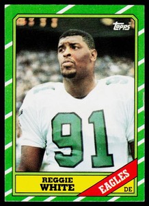 Reggie White RC 1986 Topps #275 Vintage Rookie Baseball Card