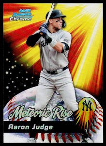 Aaron Judge Meteoric Rise Insert Tefractor 2025 Bowman Chrme #MR-4 Baseball Card