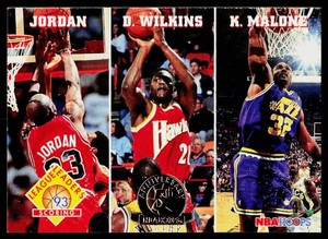 Michael Jordan Gold Stamp 1993 SkyBox Leage Leaders Scoring 283 Basketball Card