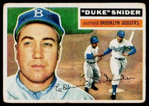 Duke Snider 1956 Topps #150 Vintage Baseball Card