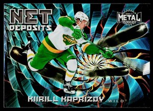 Kirill Kaprizov RC Metal Insert 2020-21 Metal Universe Net Deposits #ND-1 Rookie Hockey Card