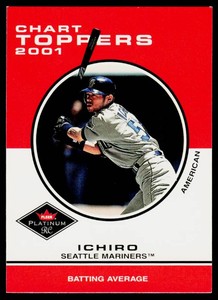 Ichiro Suzuki RC 2001 Fleer Platinum Chart Toppers #416 Rookie Baseball Card