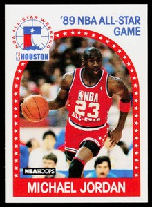 Michael Jordan 1989 NBA Hoops All-Star #21 Basketball Card