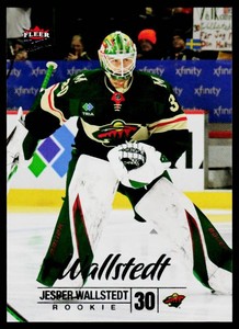 Jesper Wallstedt RC 2024-25 Fleer Ultra #216 Rookie Minnesota Wild Hockey Card