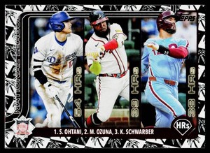 Shohei Ohtani Foil 2025 Topps NL HR Leaders #144 Baseball Card