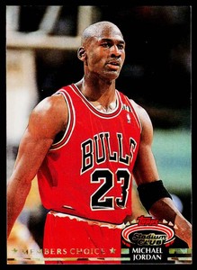 Michael Jordan Members Choice 1993 Topps Stadium Club #210 Basketball Card