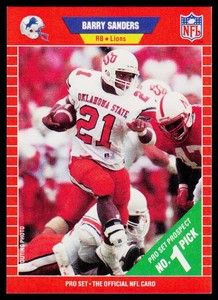 Barry Sanders RC 1989 Pro Set #494 Rookie Football Card