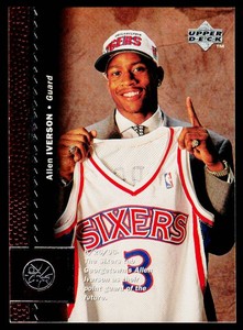 Allen Iverson RC 1996 Upper Deck #19 Rookie Basketball Card