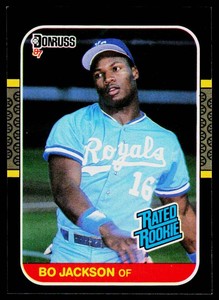 Bo Jackson RC 1987 Donruss Rated Rookie #35 Baseball Card