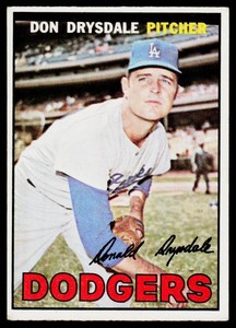 Don Drysdale 1967 Topps #55 Vintage Baseball Card