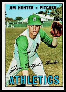 Jim Hunter 1967 Topps #369 Vintage Baseball Card