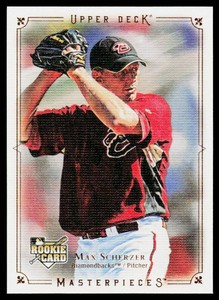 Max Scherzer RC 2008 Upper Deck Masterpieces #5 Rookie Baseball Card