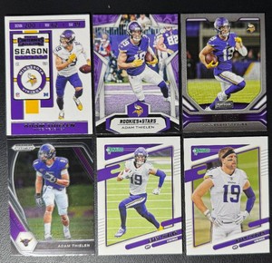 Adam Thielen 6-Card Minnesota Vikings Football Card Lot