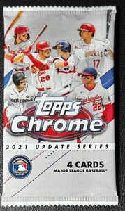 1 Pack of 2021 Topps Chrome Update Baseball Cards