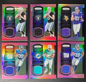 2016 Prizm Premier Jerseys 6-Card Rookie Football Card Lot
