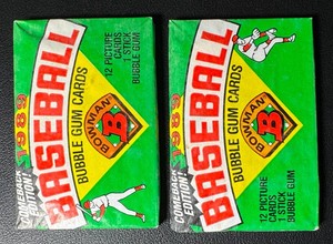 2 Packs of 1989 Bowman Baseball Cards (Chance at Ken Griffey Jr. Rookie)