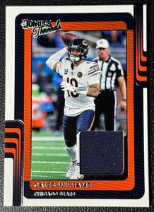 Caleb Williams 2025 Donruss Threads Swatch Football Card No. DTH-CWS
