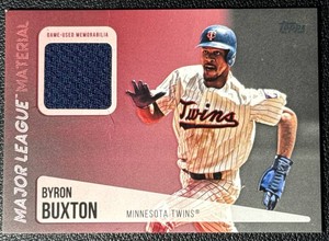 Byron Buxton 2019 Topps Series 2 Game-Used Swatch Minnesota Twins Baseball Card Lot No. MLM-BB