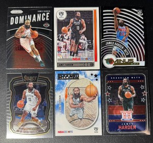 James Harden 6-Card Basketball Card Lot